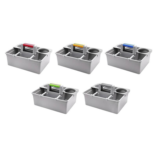 分色管理工具手挽籃 配2個分隔鎖竿1個儲（chǔ）物（wù）蓋 紅（hóng）黃藍綠灰五色可選 CB 03