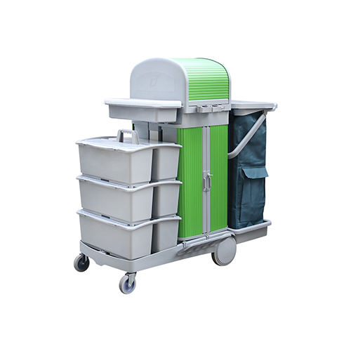 趟門儲物箱服務車 + 卷簾頂蓋（gài） / 平拖 配三桶 ST R153G