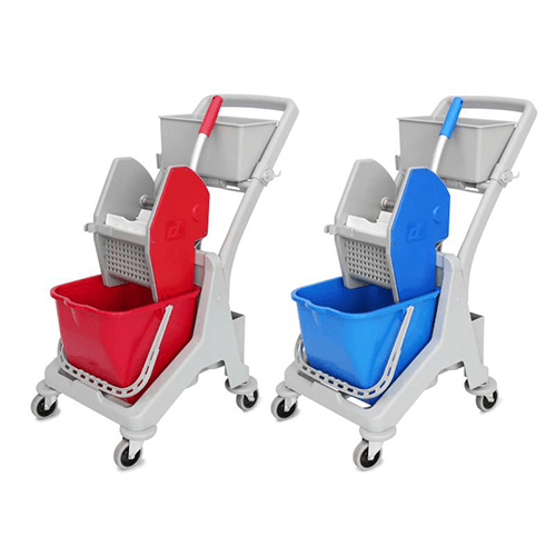 多用途迷你清潔服務手推車 配15L水桶（tǒng） JT 15 紅黃藍綠（lǜ）可選