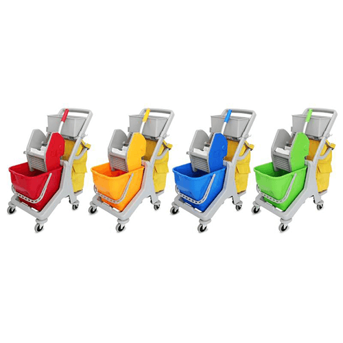 多（duō）用途迷你清潔服務（wù）手推車 配25L水桶  JT D25 紅黃藍綠可選