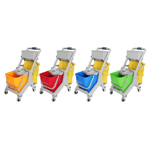 多用途迷你清潔（jié）服（fú）務手推車（chē） / 圓（yuán）拖 配25L水桶 JT MBD25 紅黃藍綠可選