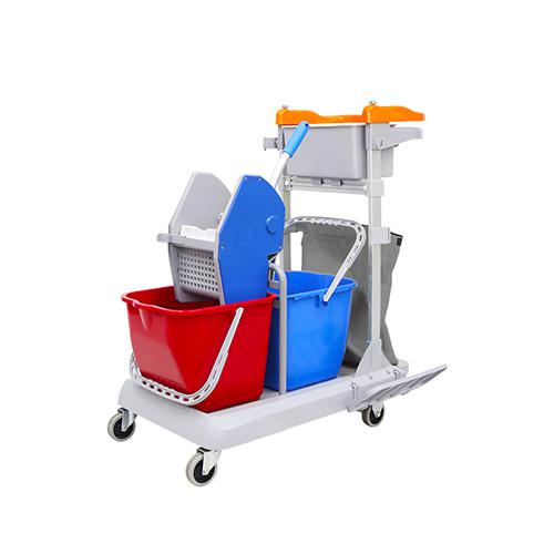 帶刹車靈動型排拖係統清潔車 配垃圾袋、15L水桶*2 JDB R30B