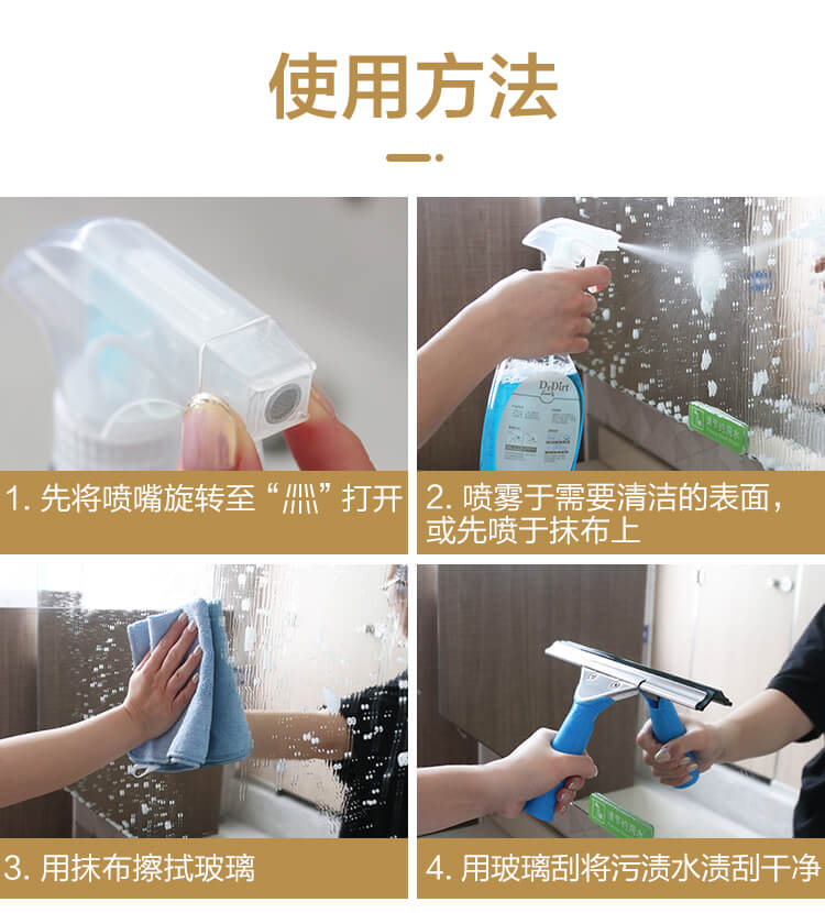 擦玻璃窗用什（shí）麽清潔劑？Drdirt 即噴即用高效玻璃清潔劑