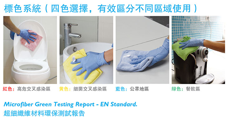 微纖抹布 EC283060 紅/黃/藍/綠/白（bái）五色可選