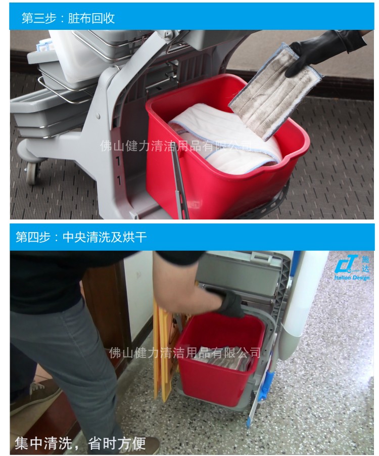 輕（qīng）巧型（xíng）噴拖迷你清潔服（fú）務（wù）手推車 JT 115