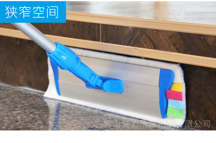 專業型(xíng)螺紋鎖平拖 配1條平拖(tuō)布 紅黃藍綠四色可選