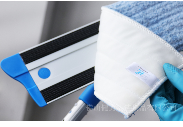 專業型快(kuài)速鎖平(píng)拖 配1條平拖布 紅黃藍綠四色可選