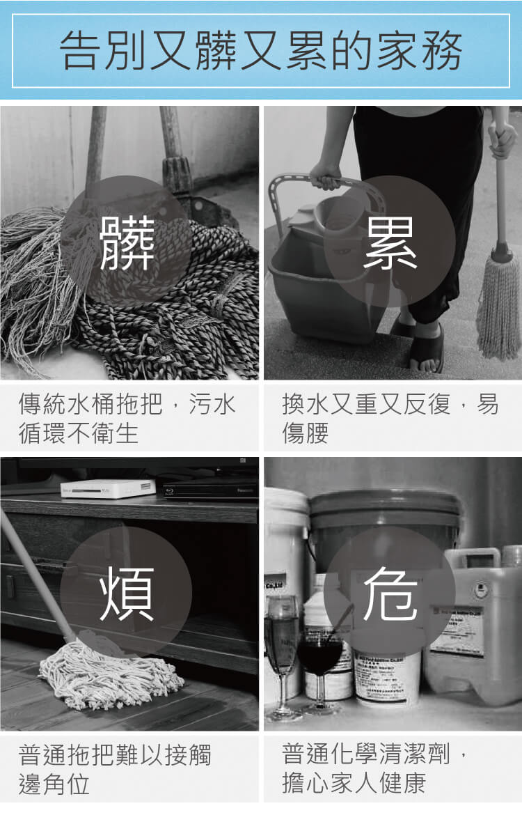 靈動型噴水平拖 配500mL可拆卸水箱2條平拖布 紅黃藍綠（lǜ）四色可（kě）選 SME 50PEA