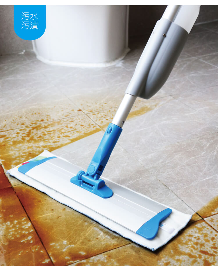 靈動型噴水（shuǐ）平拖 配500mL可拆卸水箱2條平拖布 紅黃藍綠四色可選 SME 50PEA